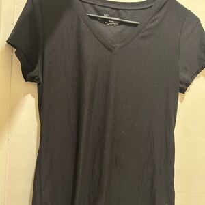 Black V-Neck T-Shirt